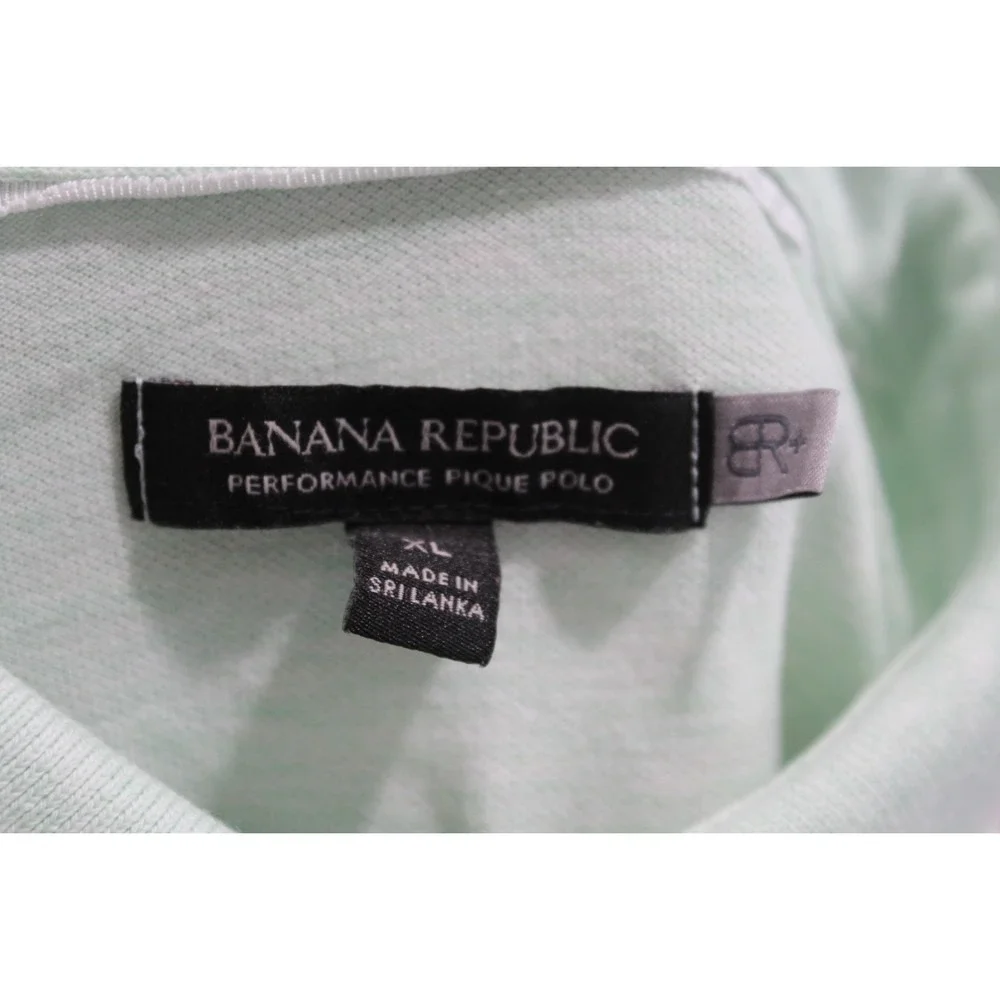 Banana Republic Polo Men Tan Shirt Collared Preppy Extra Large